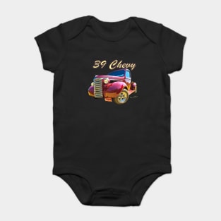 39 Chevy Pickup Truck Maroon’d Baby Bodysuit